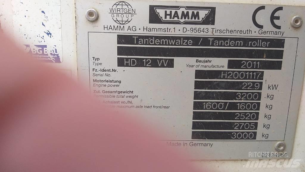 Hamm HD 12 VV Tandemwalzen