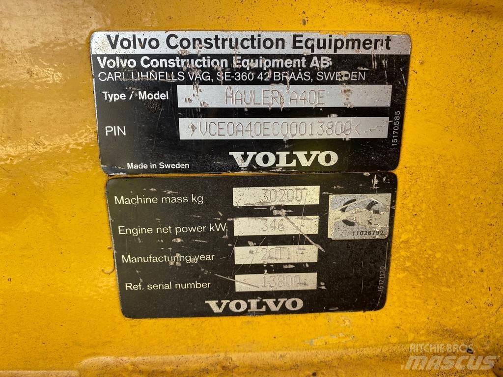Volvo A40E Dumper - Knickgelenk
