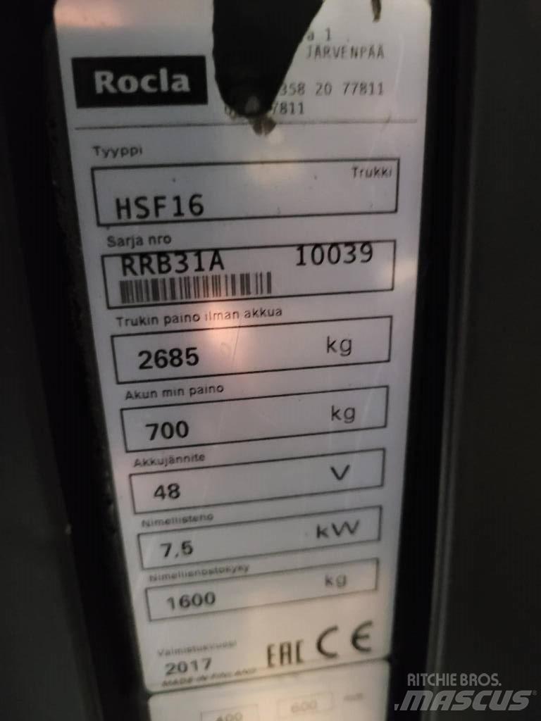 Rocla HSF16 Schubmaststapler