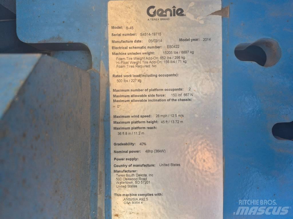 Genie S 45 Teleskopbühnen