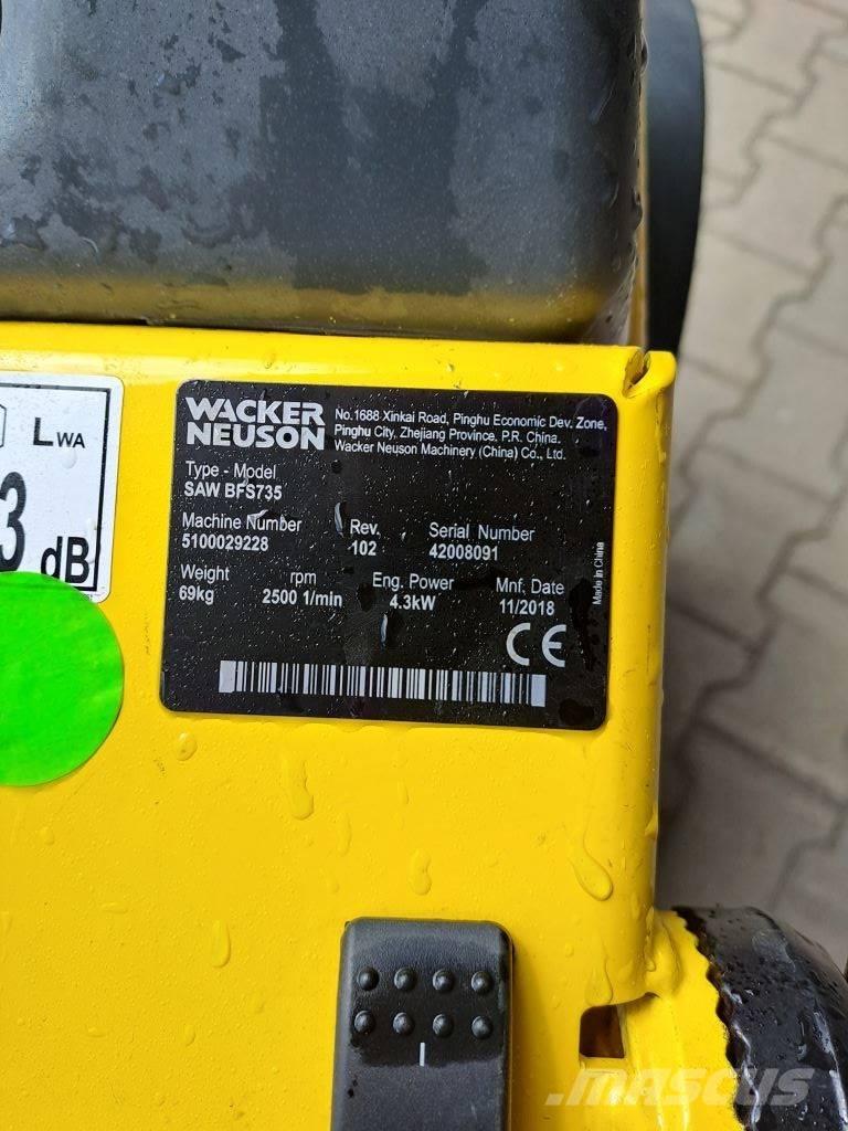 Wacker Neuson BFS735 Asphalt-/Betonsägen