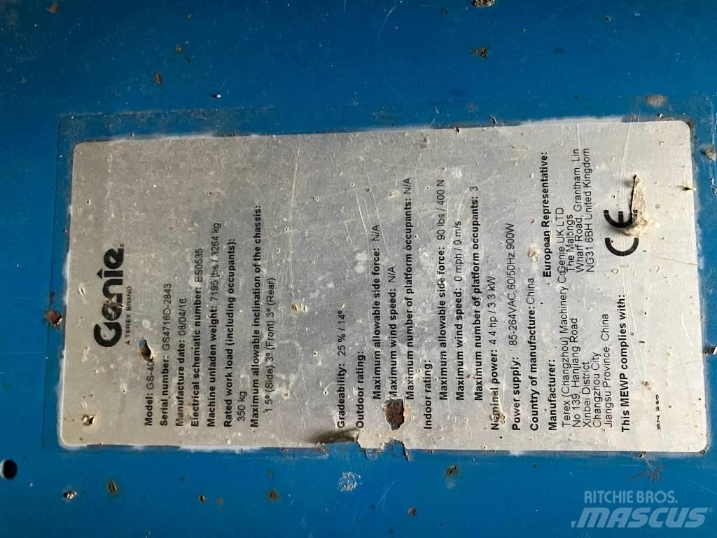 Genie GS 4047 Scheren-Arbeitsbühnen