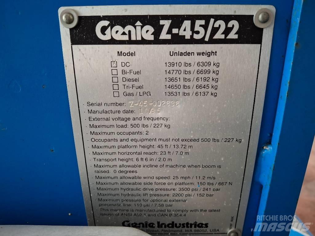 Genie Z 45/22 BOOM Gelenkteleskoparbeitsbühnen