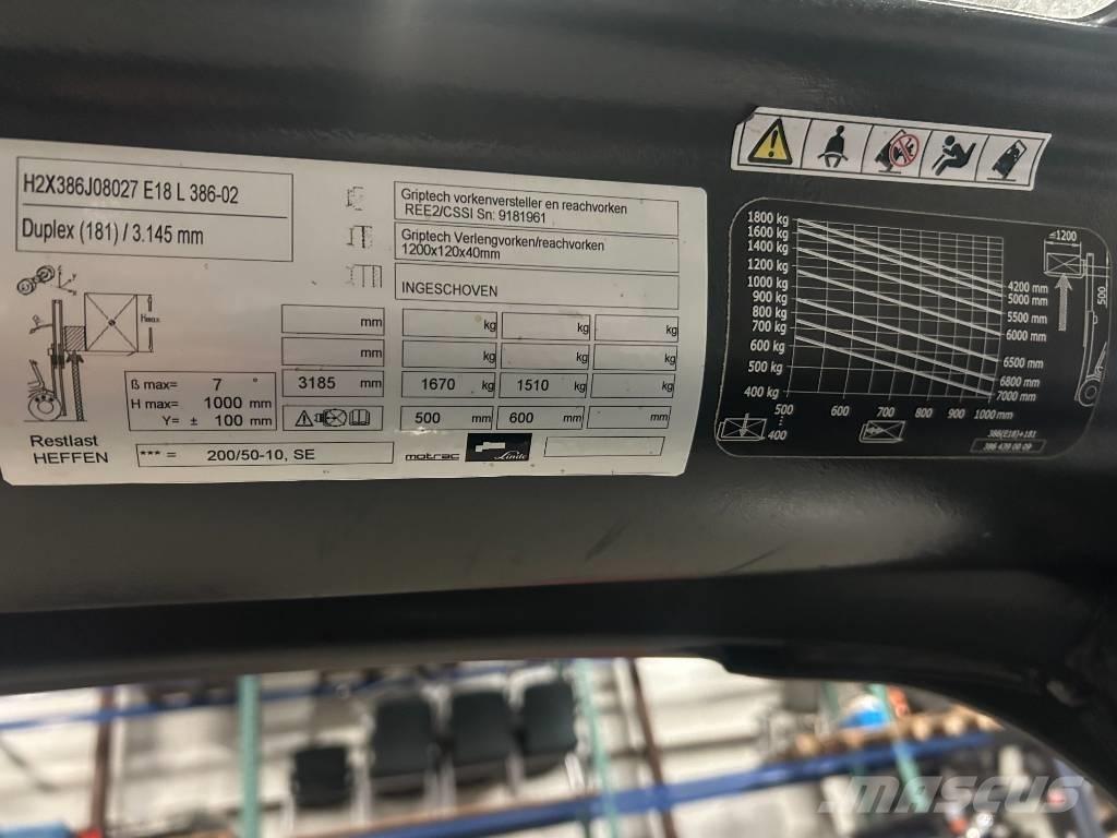 Linde e18l-02 Elektrische heftrucks