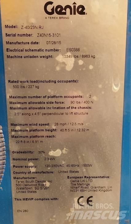 Genie Z 40/23 N RJ Gelenkteleskoparbeitsbühnen