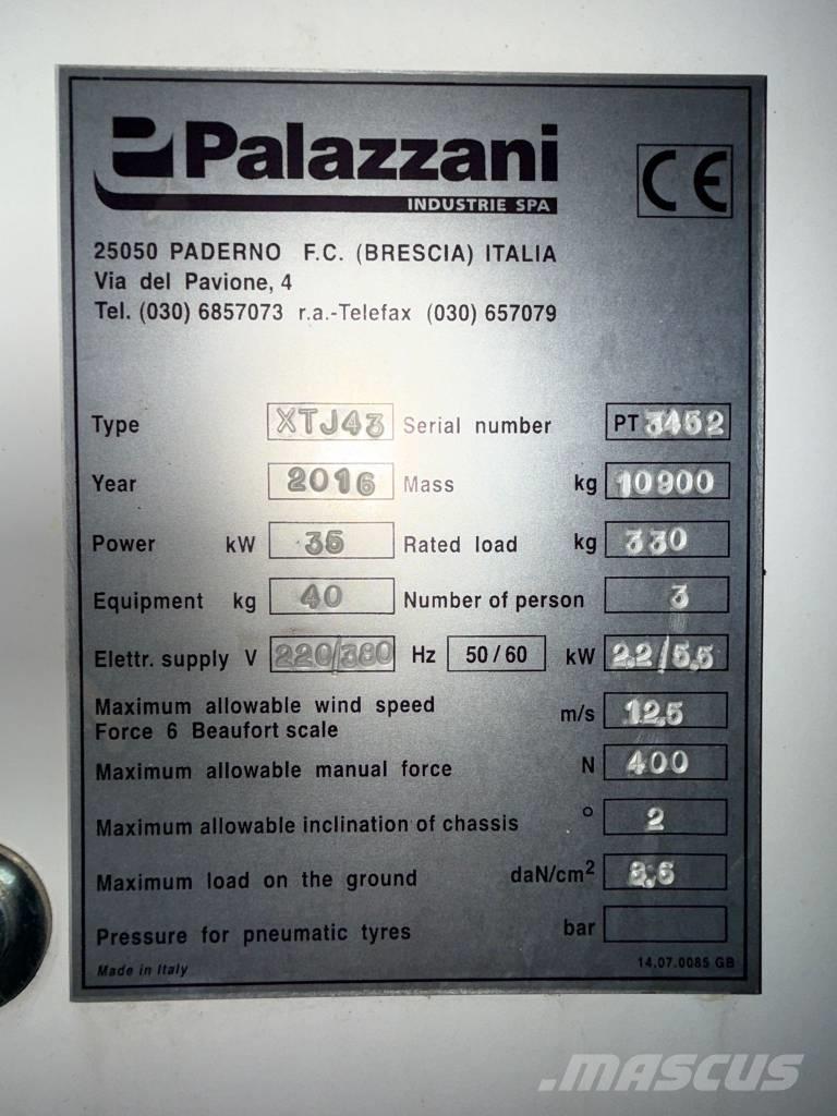 Palazzani XTJ 43 Teleskopbühnen