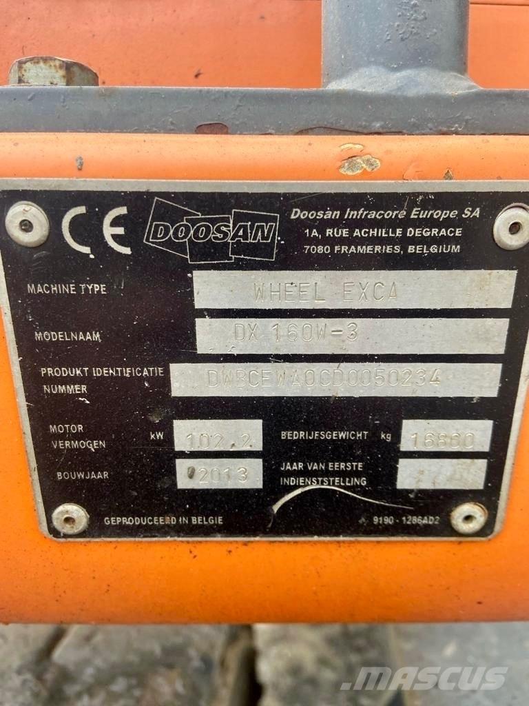 Doosan DX 160 W-3 Mobilbagger