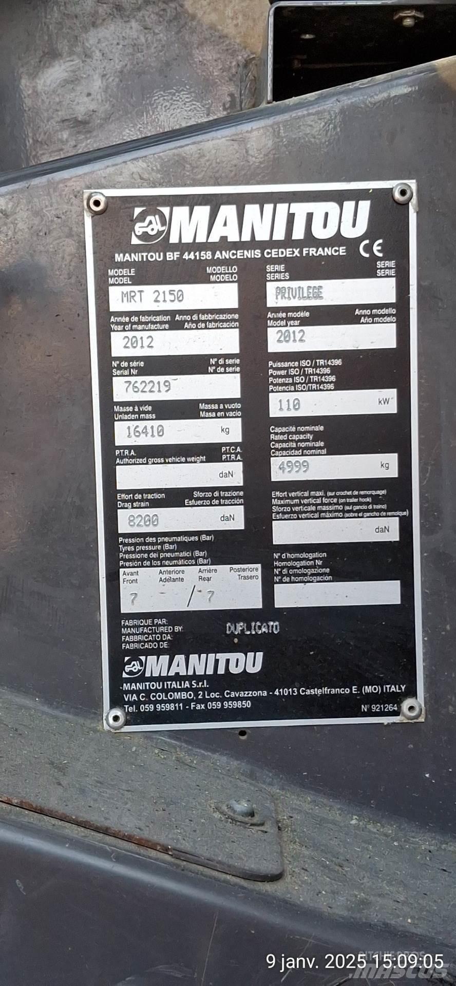 Manitou 2150MRT Teleskoplader