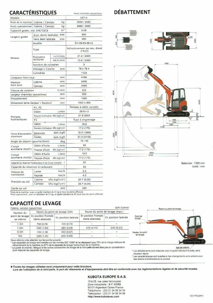 Kubota U 27-4 Minibagger < 7t