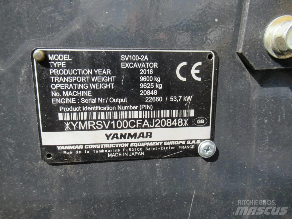 Yanmar SV 100-2A Midibagger  7t - 12t