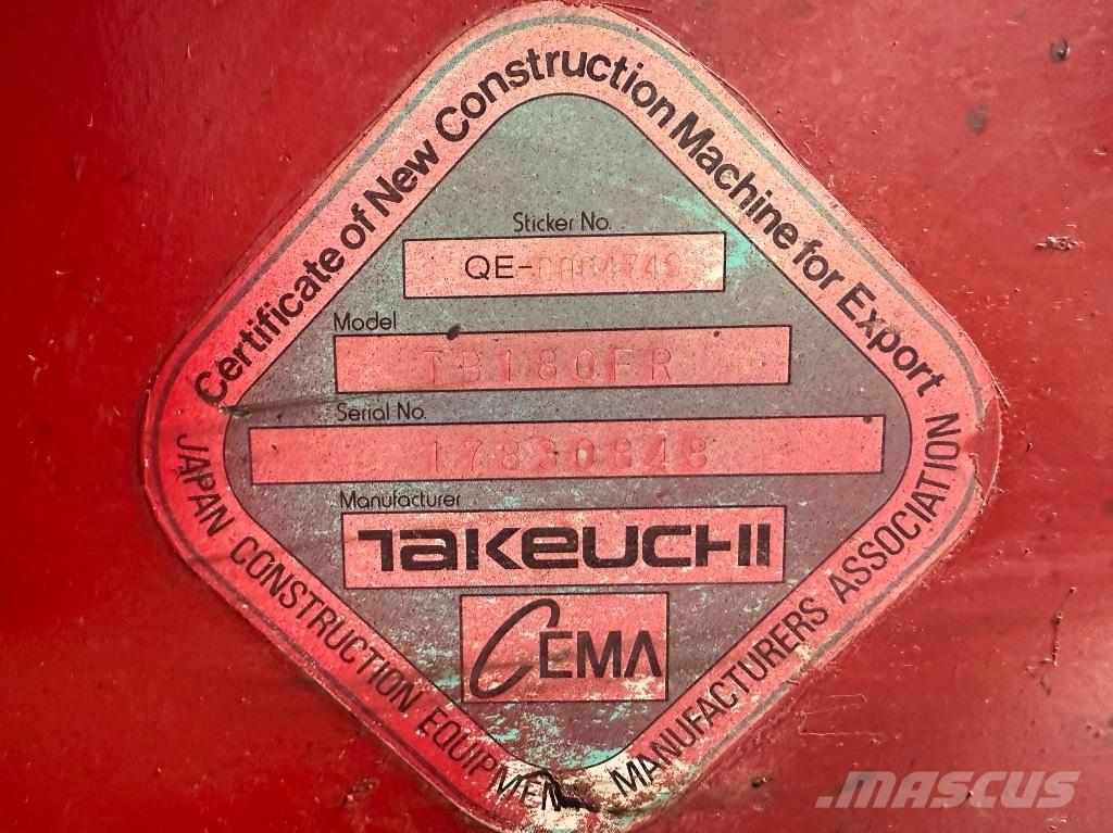 Takeuchi TB 180 FR Midibagger  7t - 12t