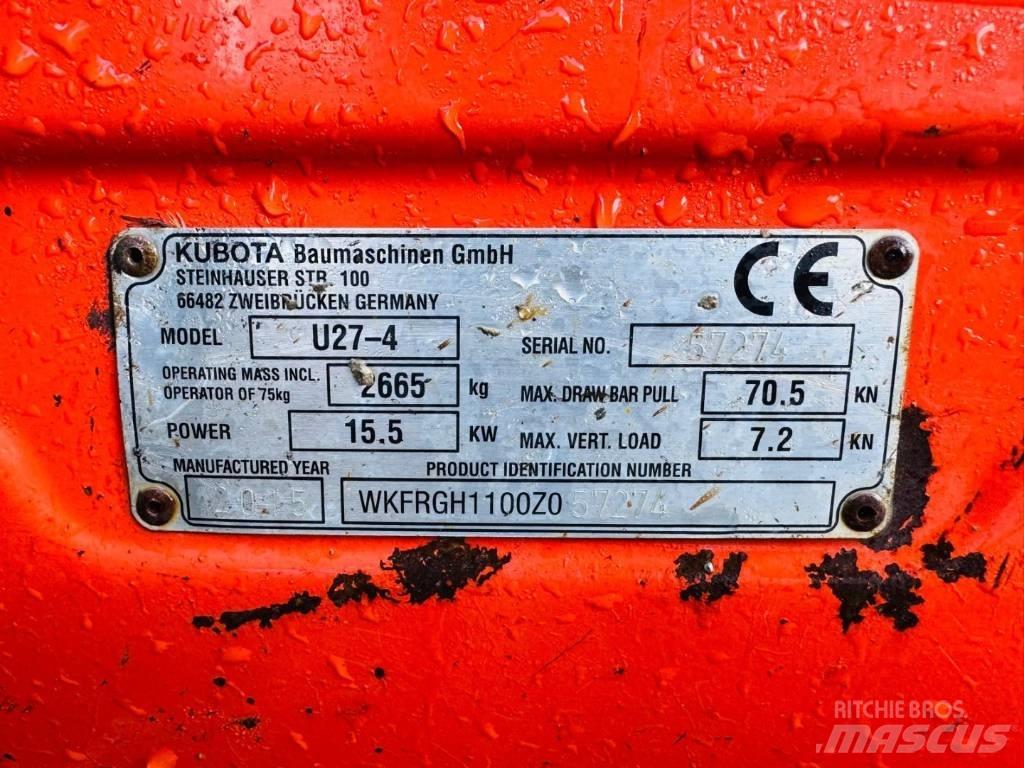 Kubota U 27-4 Minibagger < 7t
