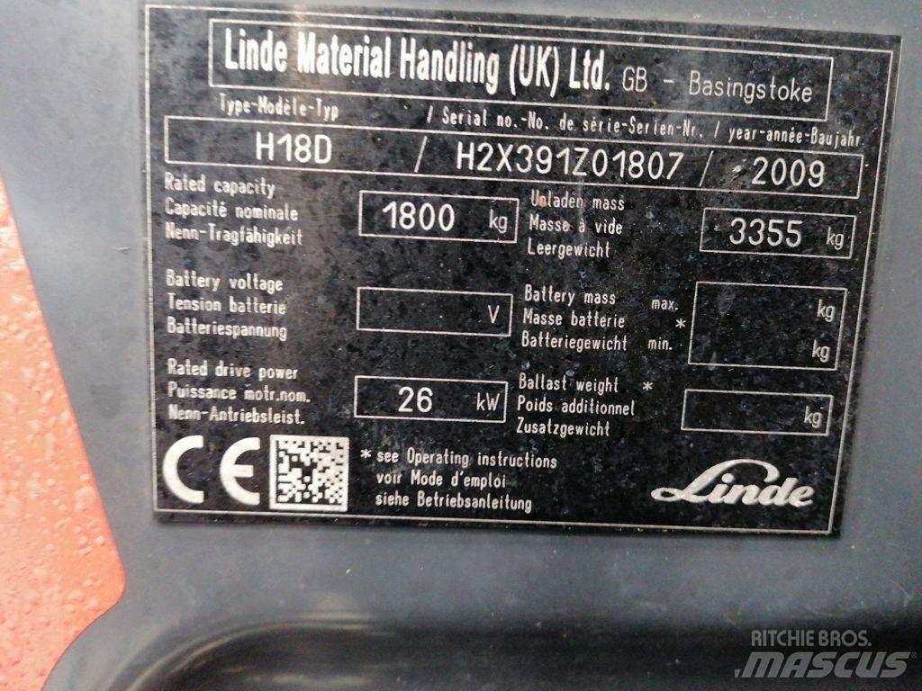 Linde H18D Diesel heftrucks
