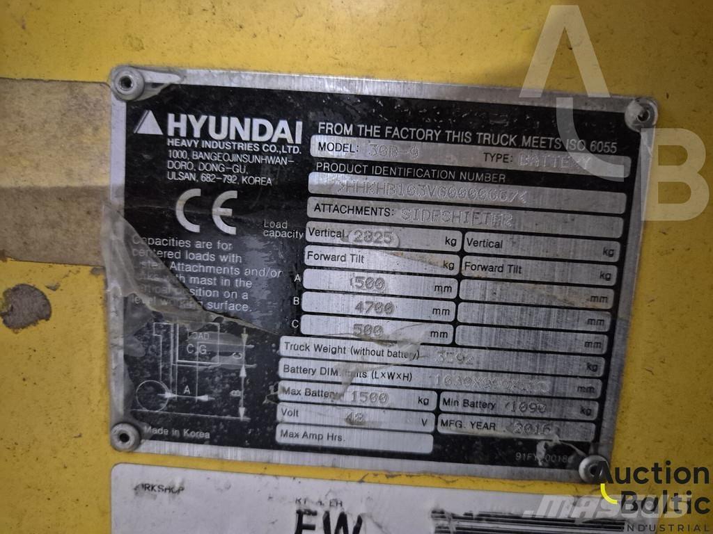 Hyundai 30B-9 Elektrische heftrucks