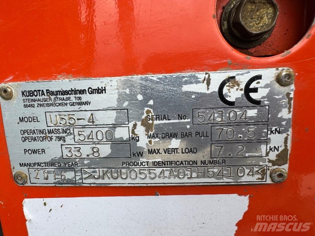 Kubota U 55-4 Minibagger < 7t