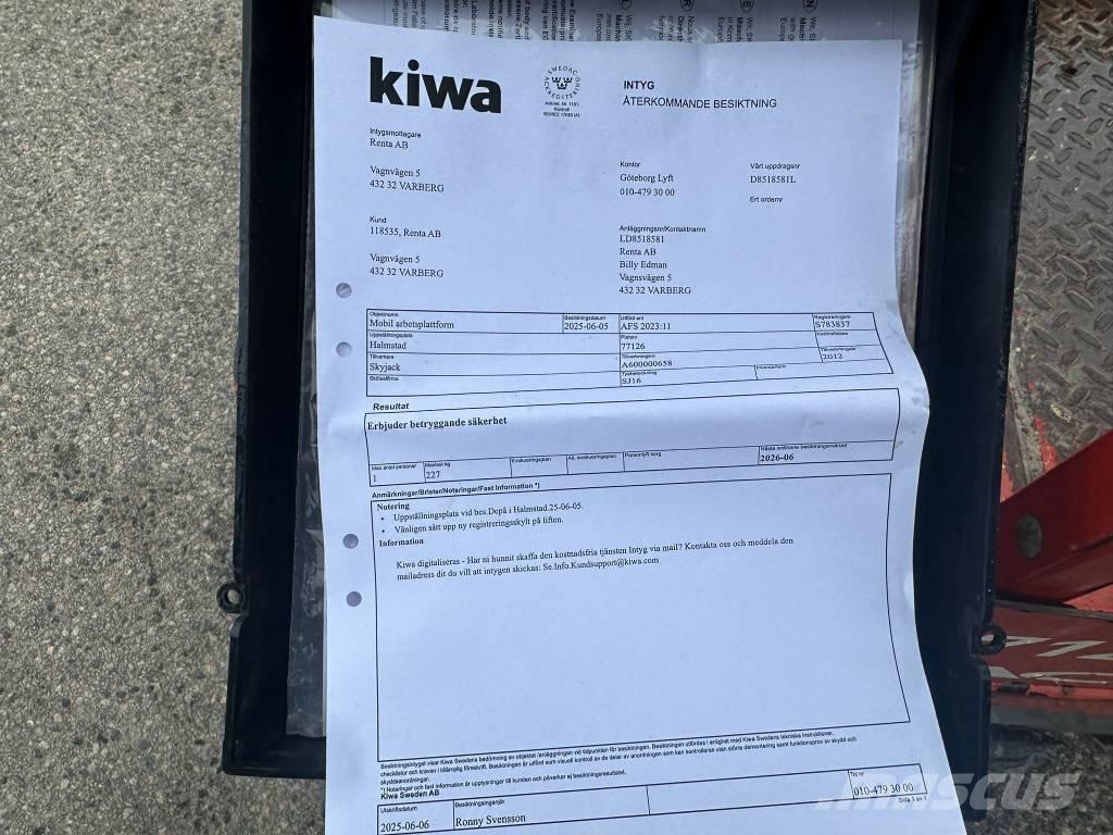 SkyJack SJ 16 Personenaufzüge