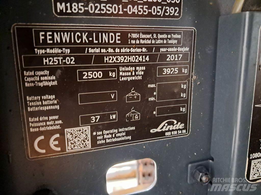 Linde H25T-02 LPG heftrucks