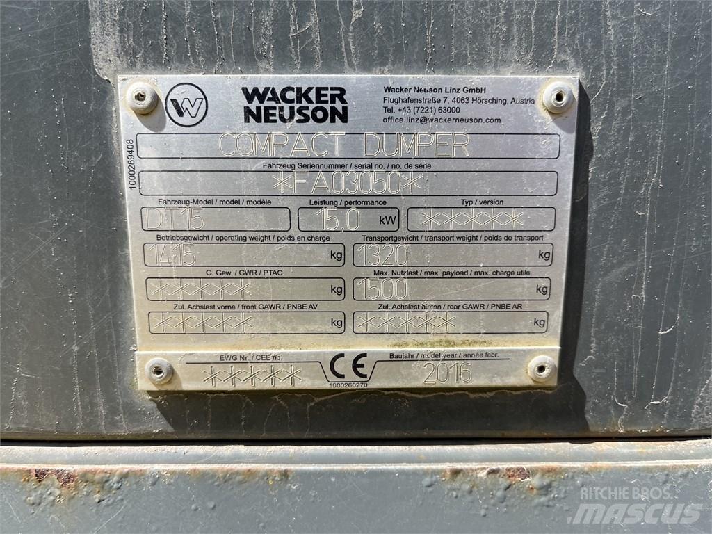 Wacker Neuson DT 15 Minidumper