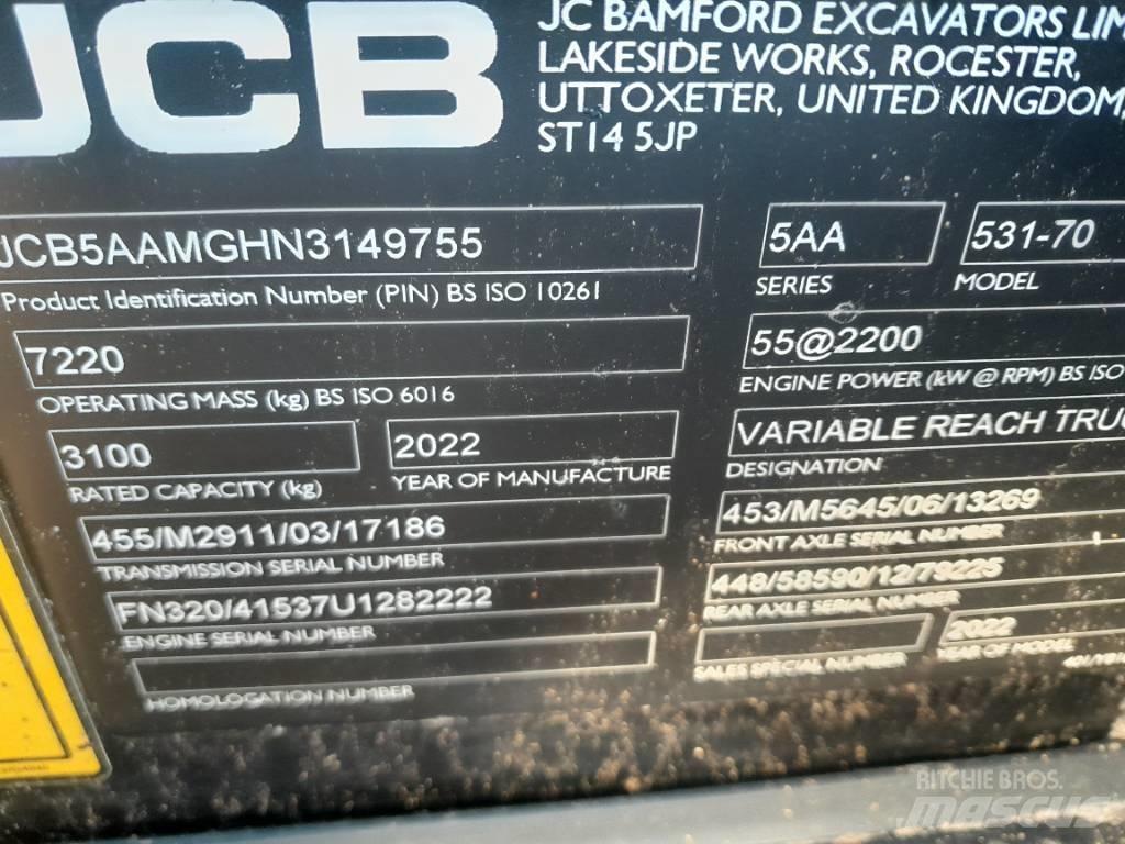JCB 531-70 Teleskoplader für Landwirtschaft