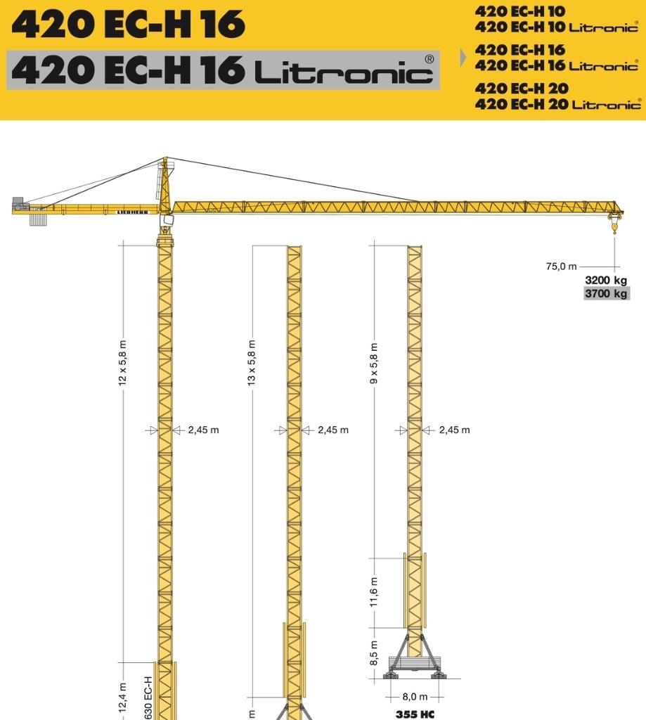 Liebherr 420 EC-H16 Turmdrehkrane