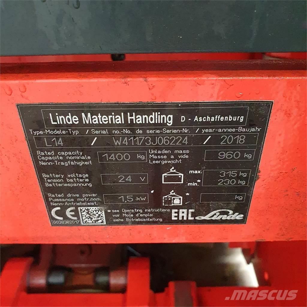 Linde L14i Deichselstapler