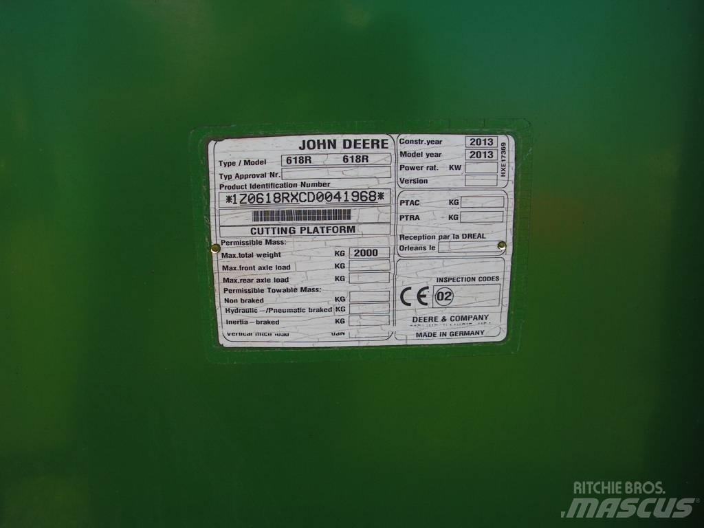 John Deere 618 R Erntevorsätze