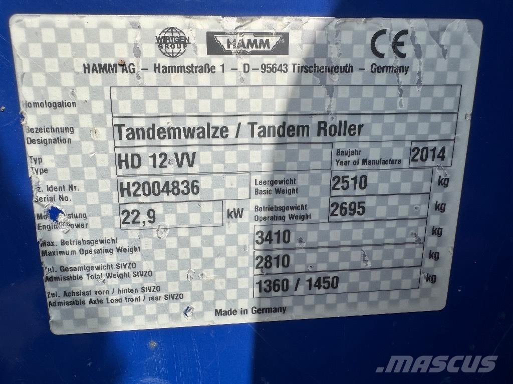 Hamm HD 12 VV Tandemwalzen