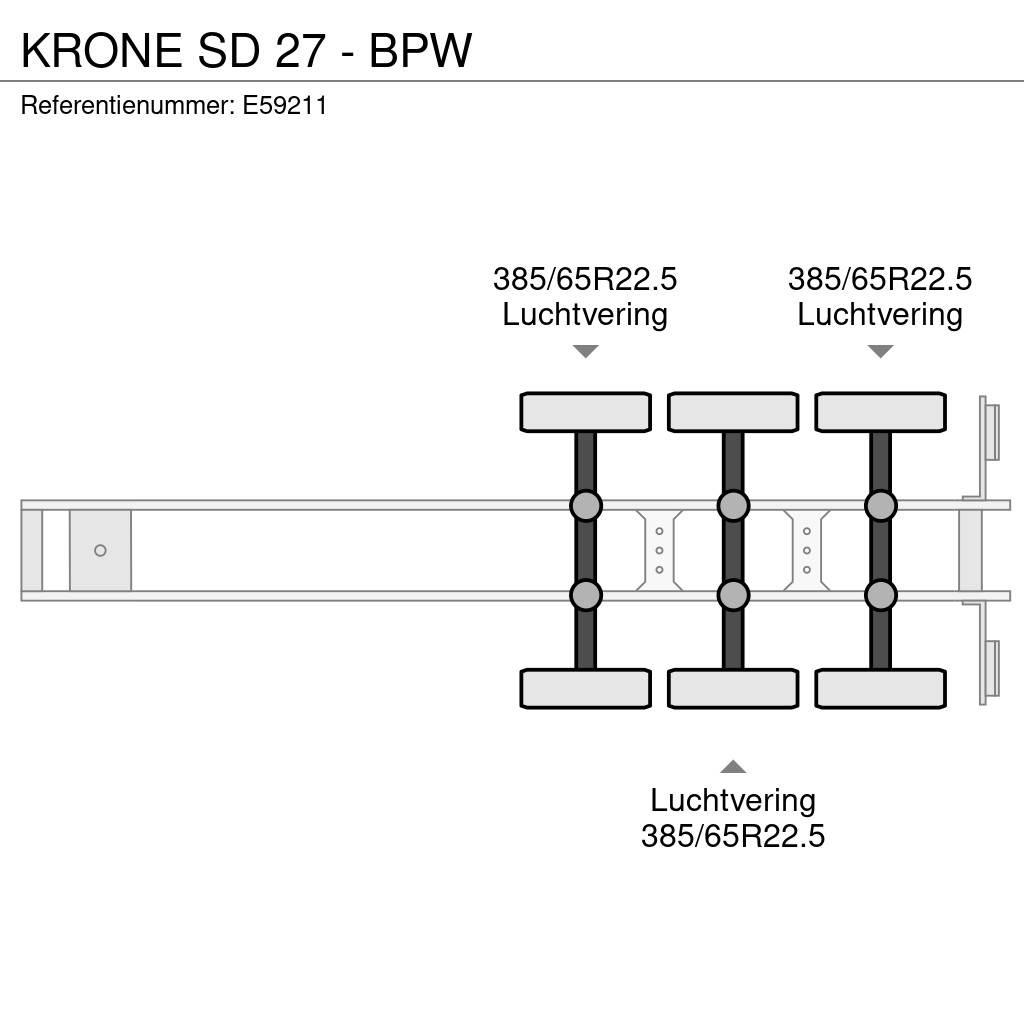 Krone SD 27 - BPW Curtainsiderauflieger