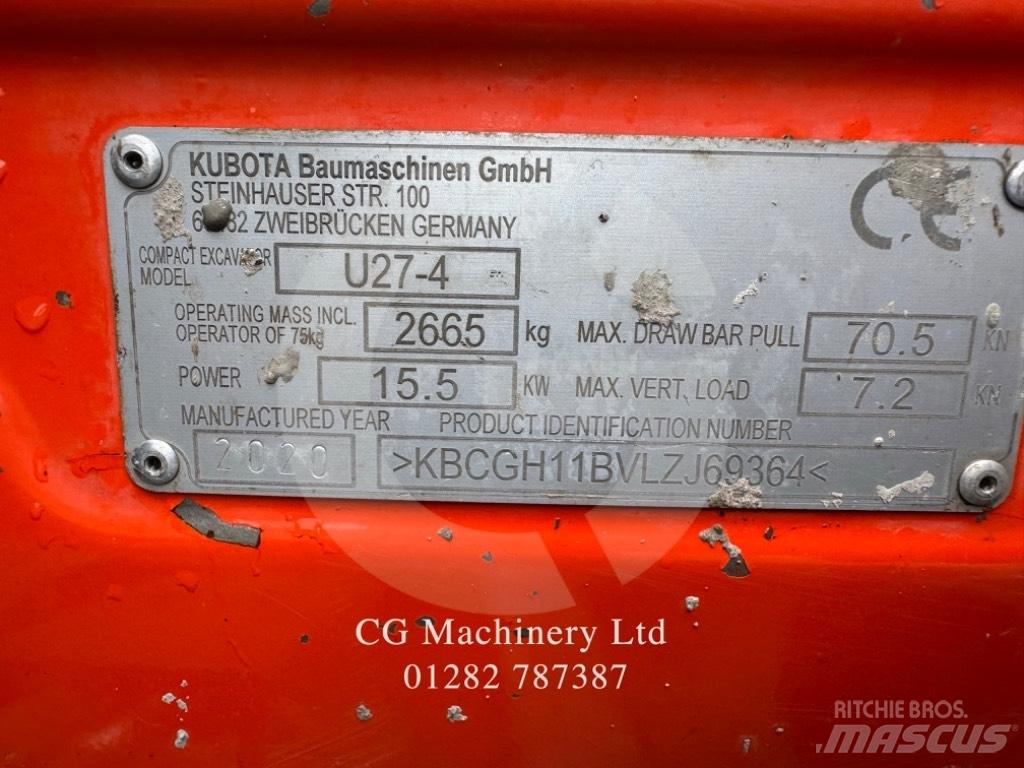 Kubota U 27-4 Minibagger < 7t