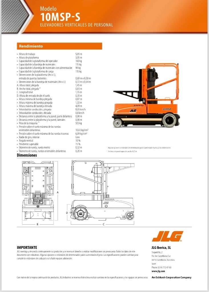 JLG 10 MSP Personenaufzüge