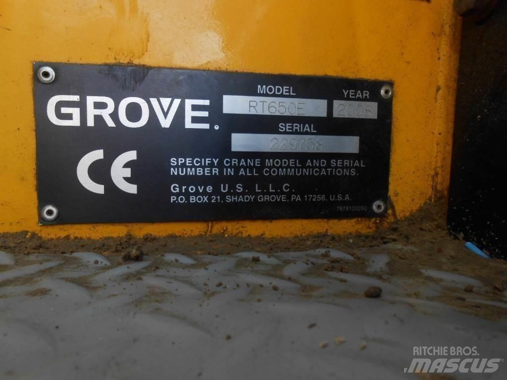Grove RT 650 E Ruwterrein kranen