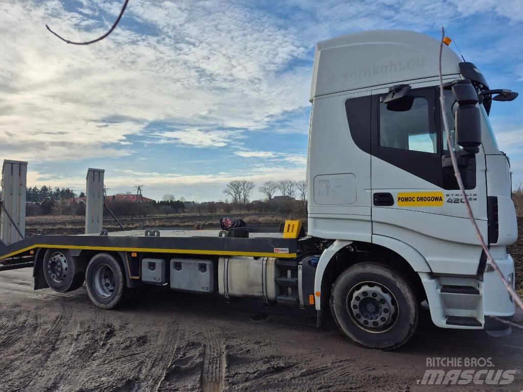 Iveco Stralis 420 Pritschenwagen mit Seilwinde