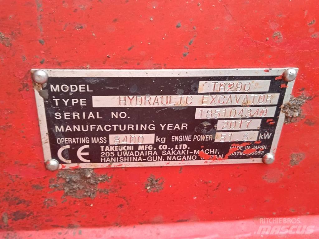 Takeuchi TB290 Minibagger < 7t