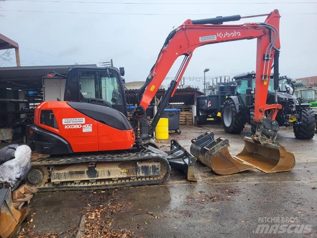 Kubota KX 080-4 Minibagger < 7t