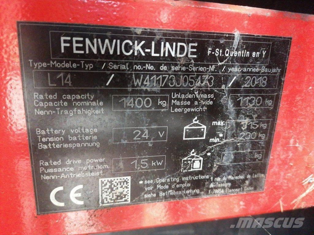 Linde L14 Deichselstapler
