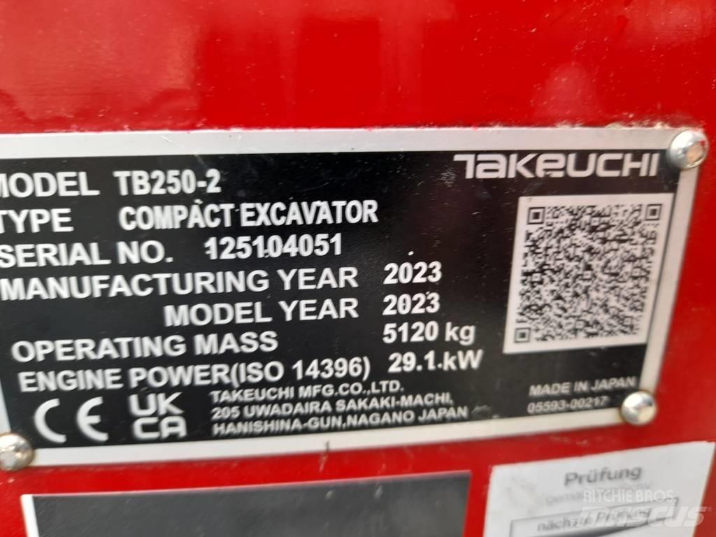 Takeuchi TB 250-2 Minibagger < 7t