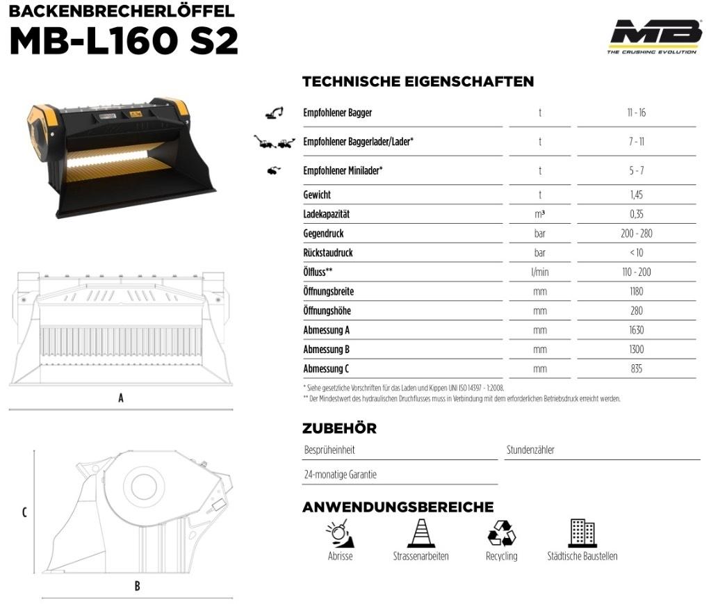 MB Crusher L 160 S2 Hammer / Brecher