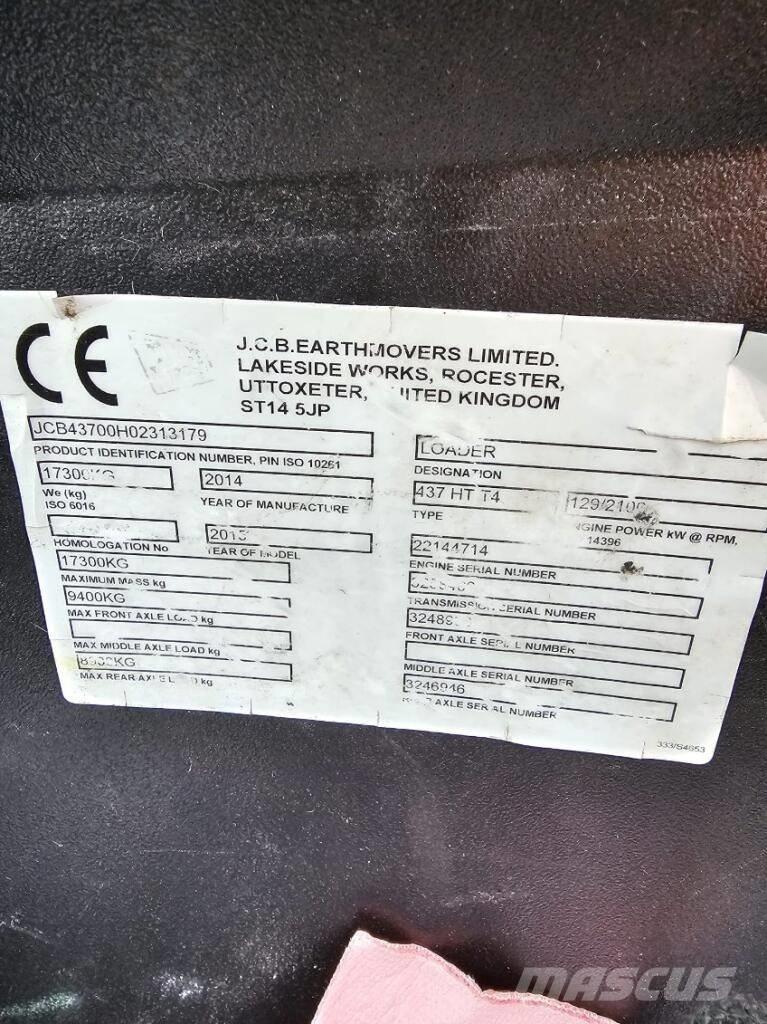 JCB 437 HT Radlader