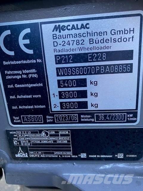 Mecalac AS600 Sonstige Landmaschinen