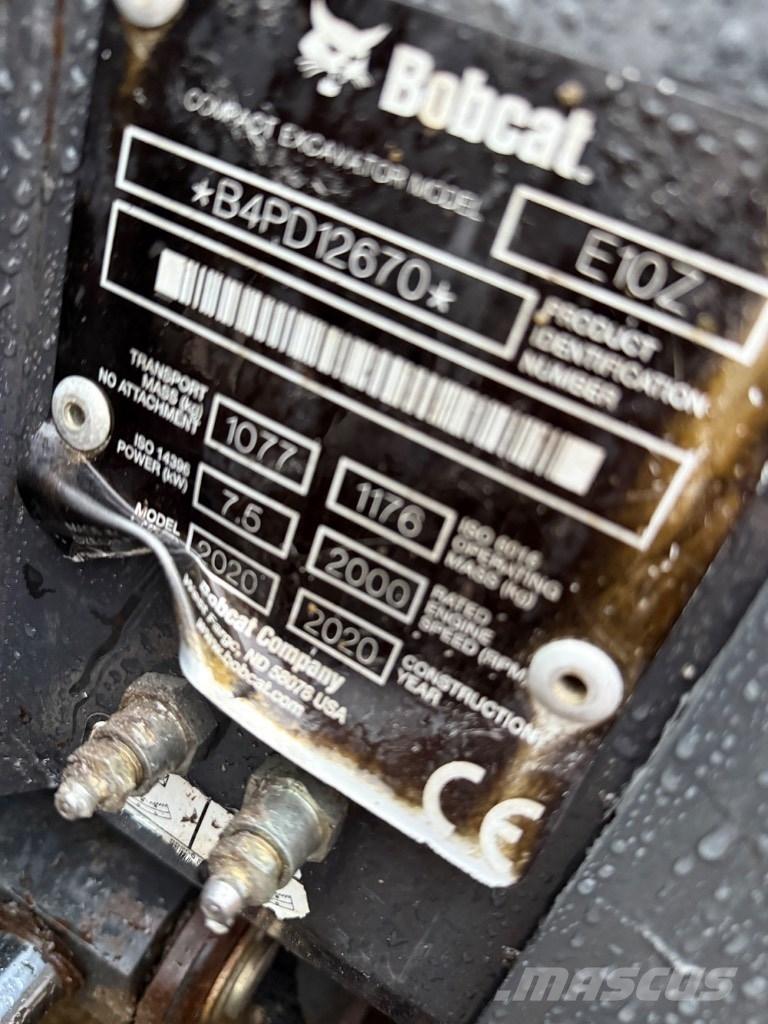 Bobcat E 10z Minibagger < 7t