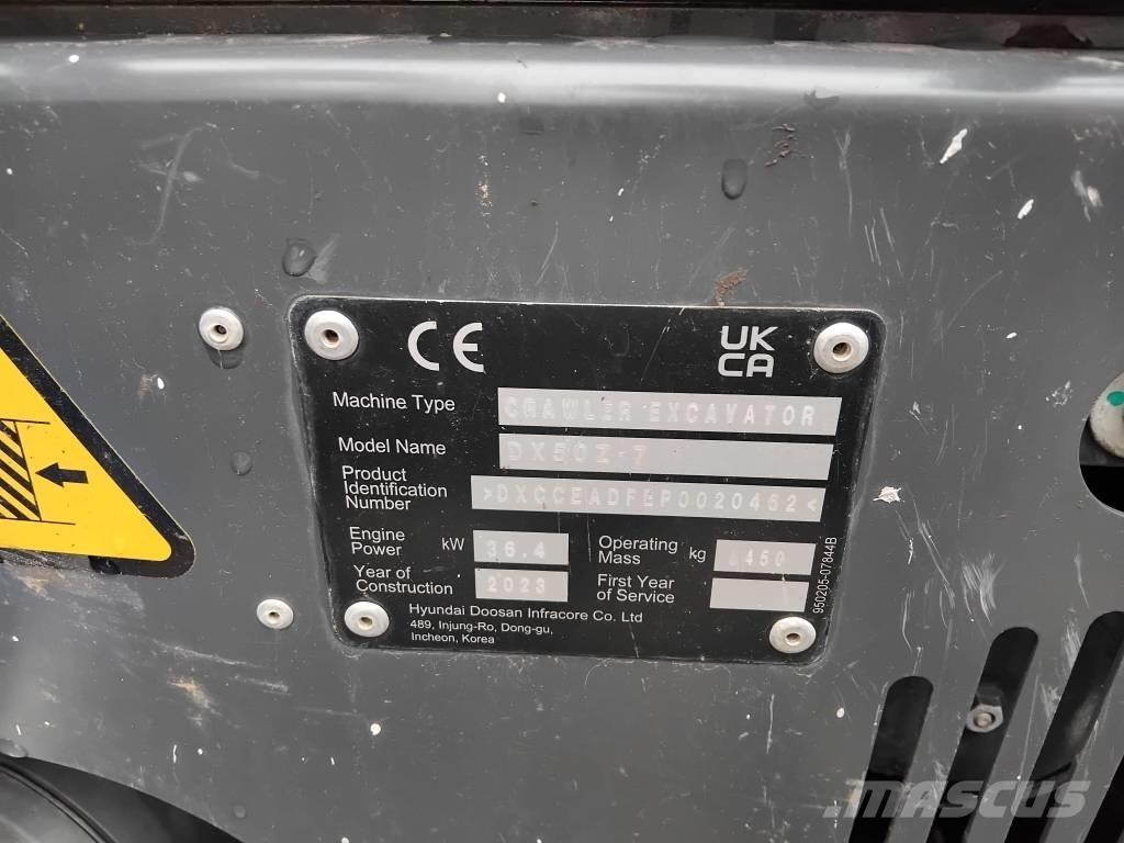 Develon DX 50 Z-7 Minibagger < 7t