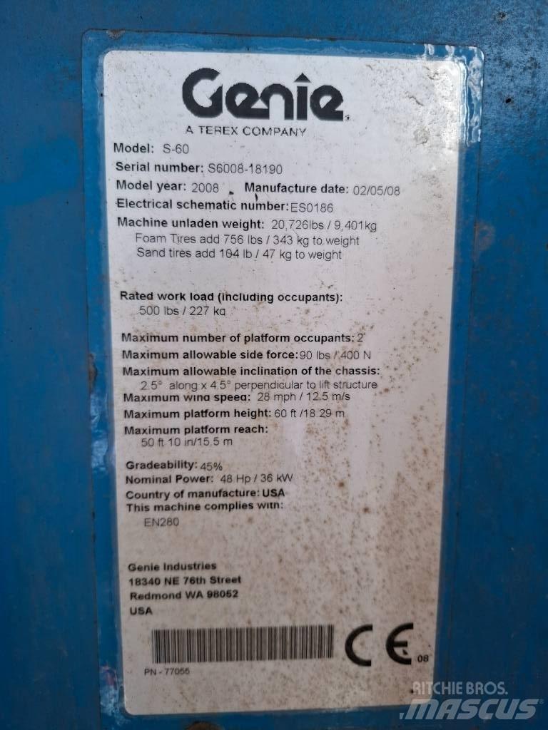 Genie S 60 Teleskopbühnen