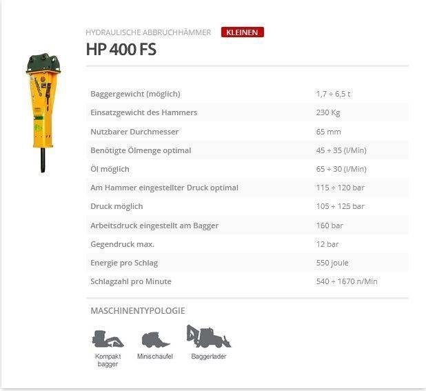 Indeco HP 400 FS Hammer / Brecher
