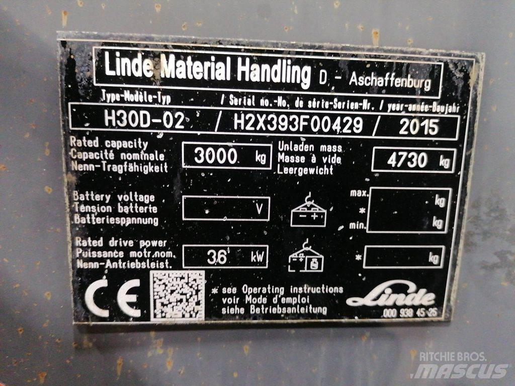 Linde H30D-02 Diesel heftrucks