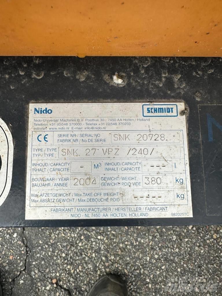 Nido SNK 27 VPZ Schneeschilde und -pflüge