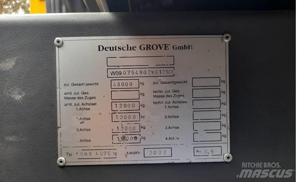 Grove GMK 4075 Kranen voor alle terreinen