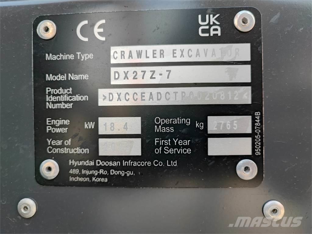 Develon DX27Z-7 Sonstige Landmaschinen