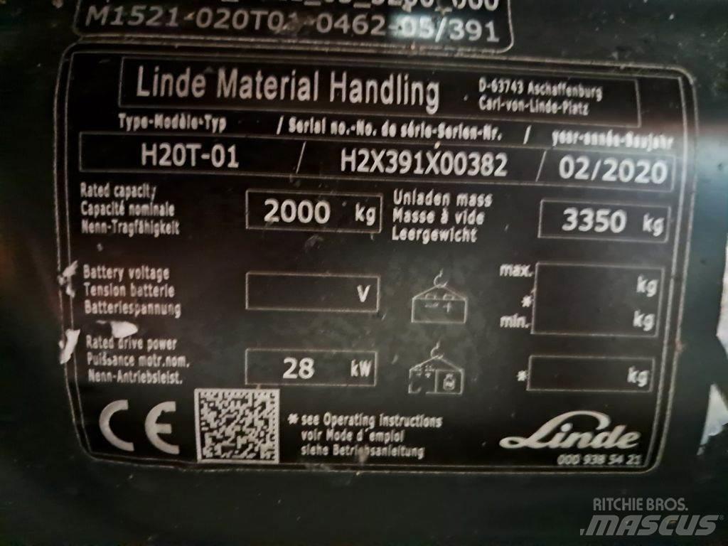 Linde H20T-01 LPG heftrucks
