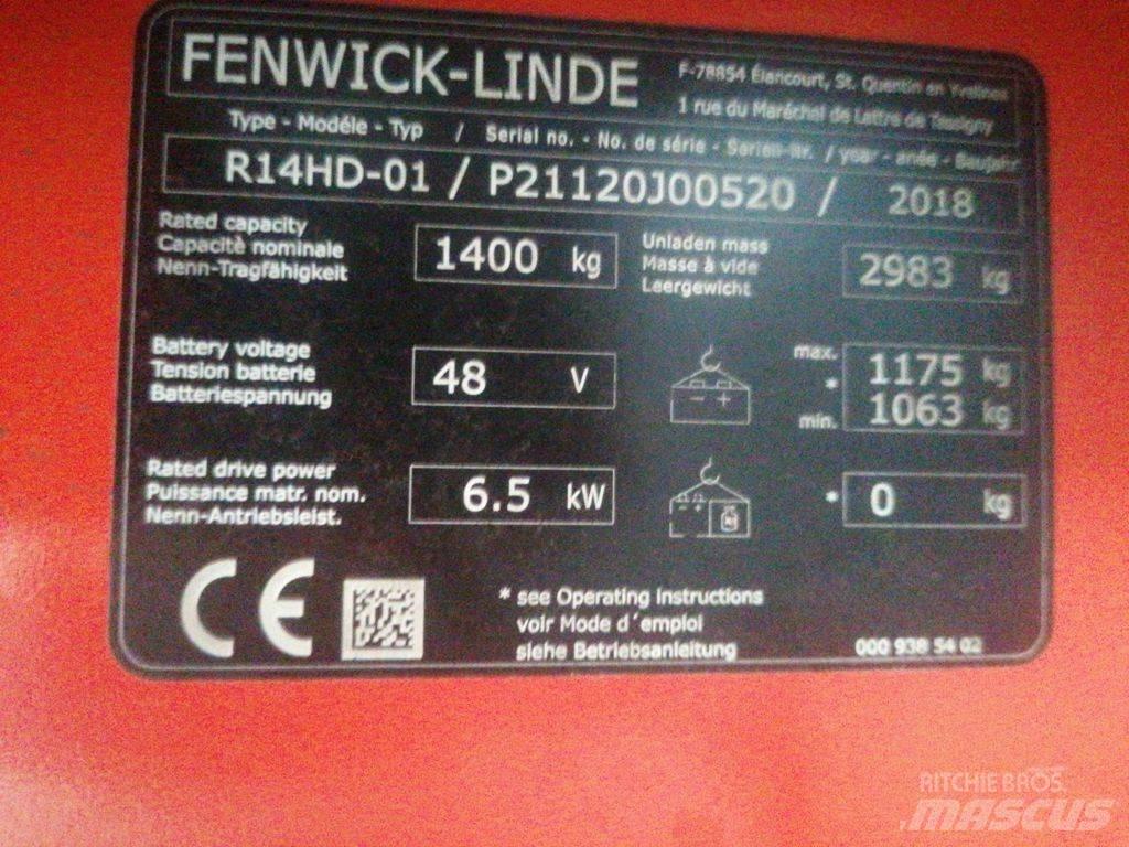 Linde R14HD Schubmaststapler