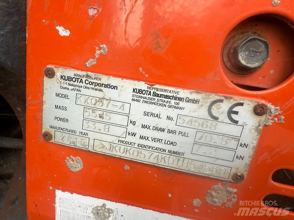 Kubota KX 057-4 Minibagger < 7t